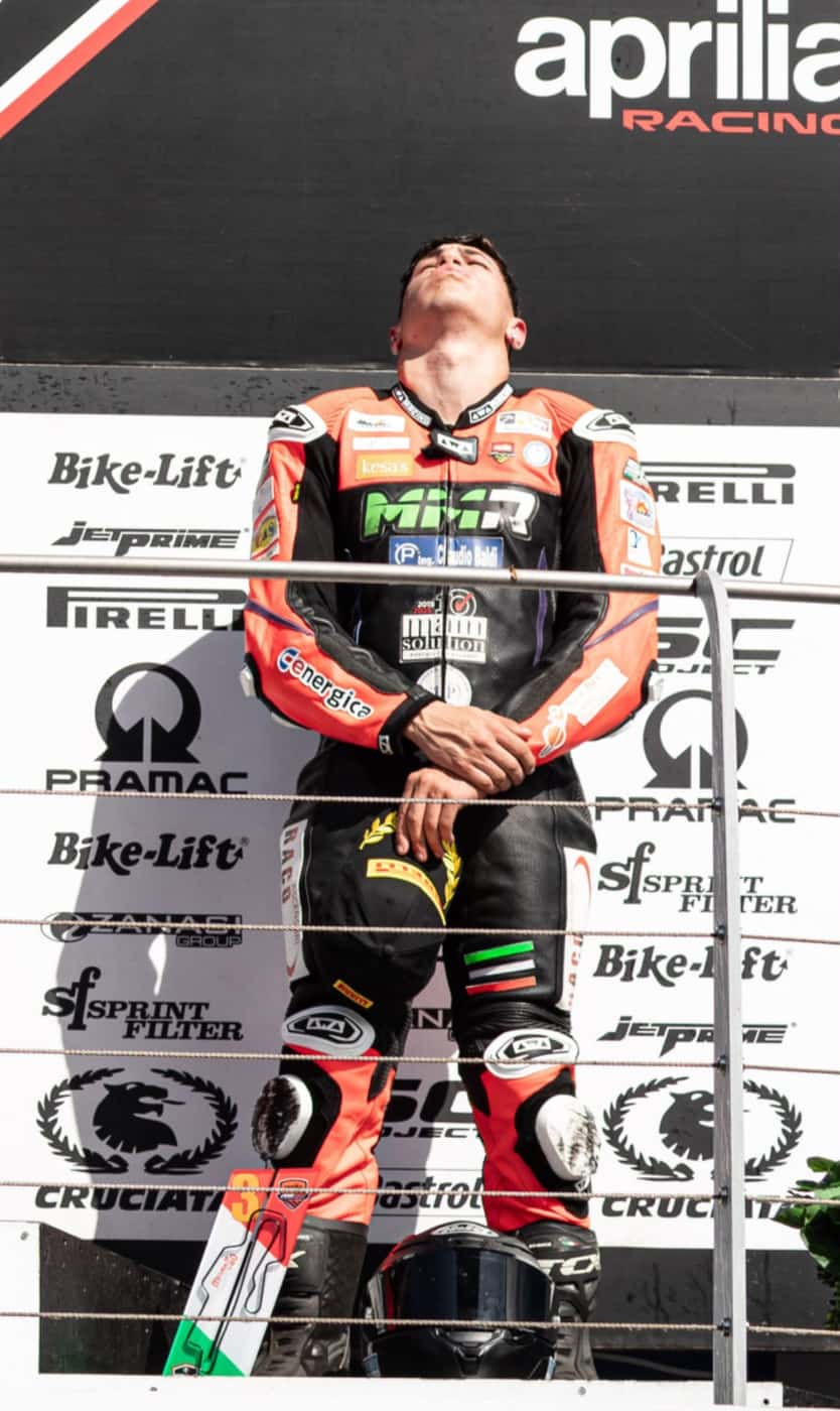 Marko Paonessa en el podio